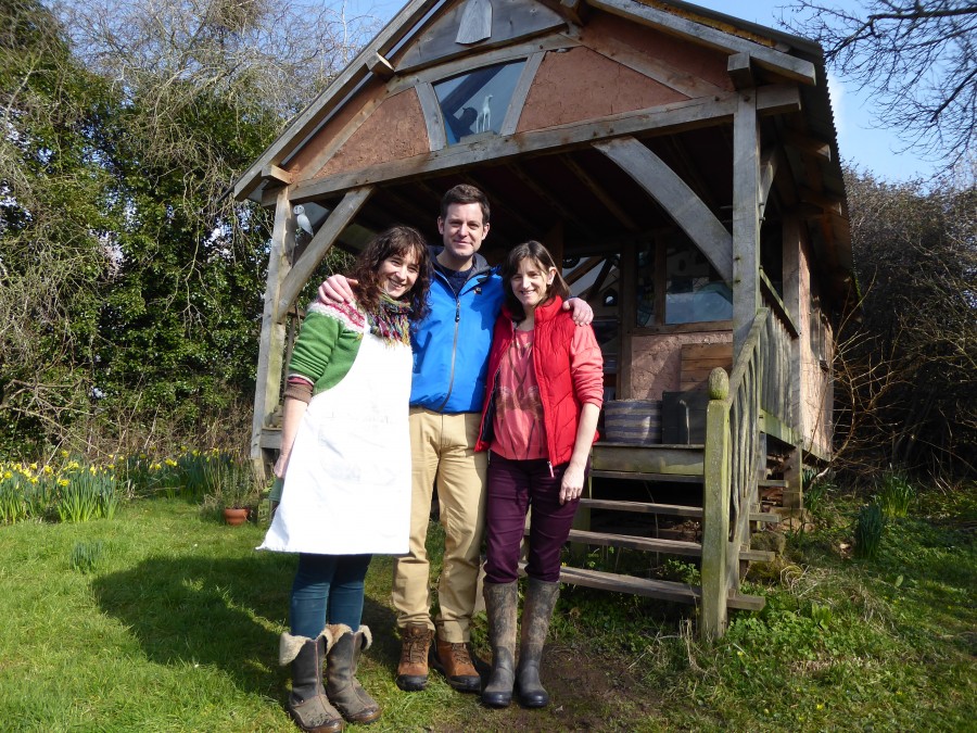 My sister and me with Matt Baker the presenter for Country File